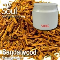 Massage Cream Sandalwood - 500g - Click Image to Close
