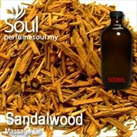 Massage Oil Sandalwood - 500ml - Click Image to Close